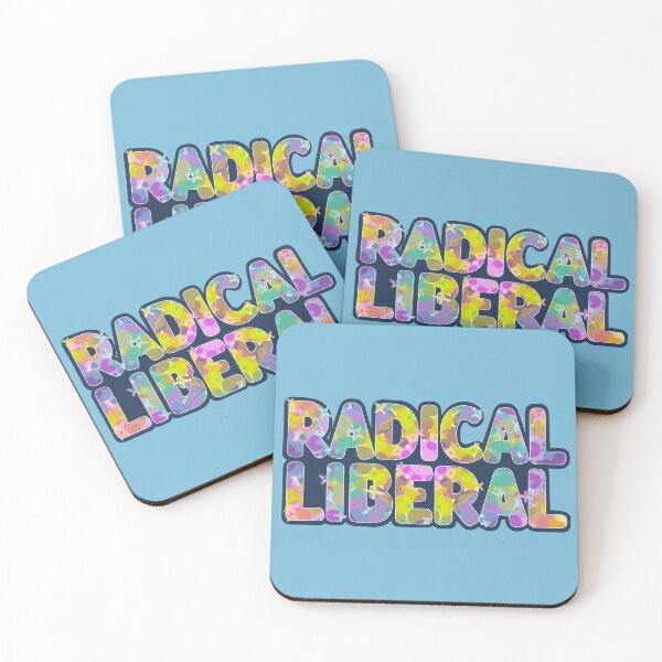 Item preview, Radical Liberal | Political Art Print | Groovy Protest Sticker designed and sold by RareSquareBearArts.