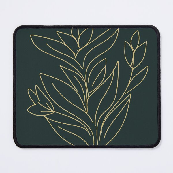 Item preview, `Golden Botanical Minimalist Line Art` designed and sold by Denise Barra Bueno.