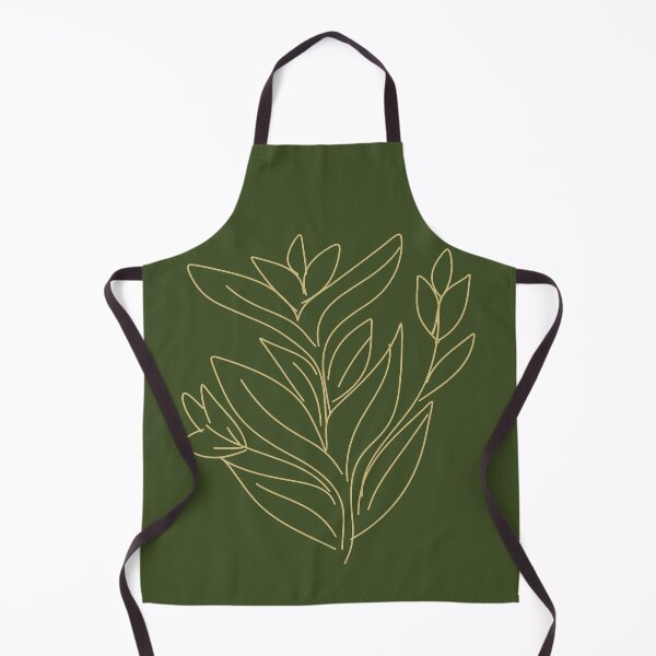 Item preview, `Golden Botanical Minimalist Line Art` designed and sold by Denise Barra Bueno.