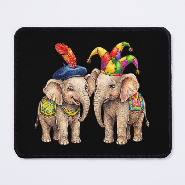 Item preview, Cute Circus Elephants Jester Hat designed and sold by TeeARTHY.