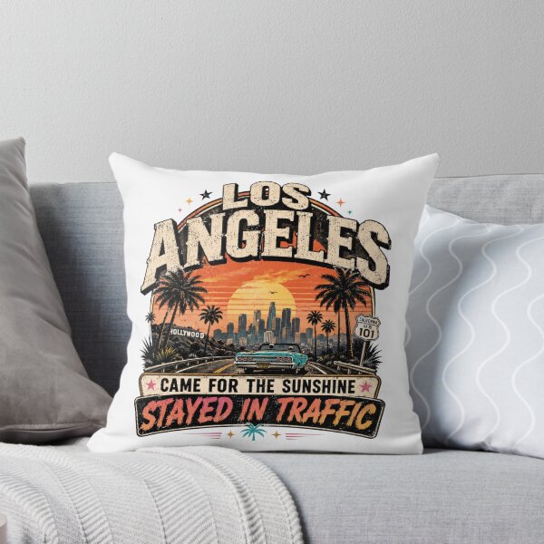 Item preview, Los Angeles - Came for the Sunshine, Stayed in Traffic, Travel Humor Graphic designed and sold by Speci4lCre4tions.