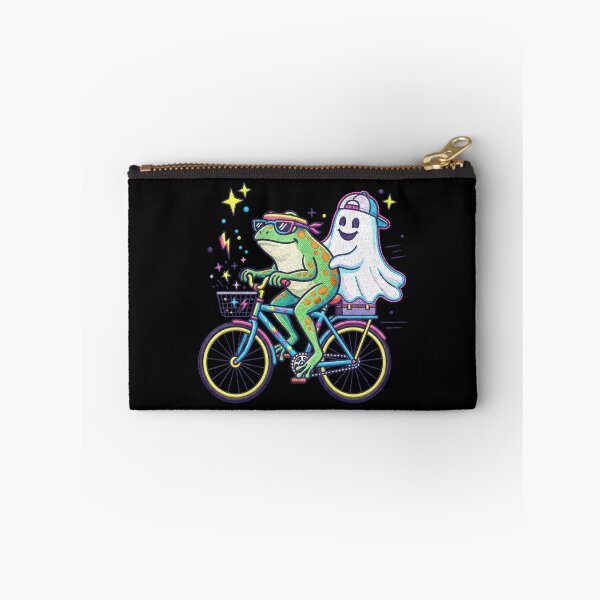 Item preview, Cool Frog Riding Bicycle With Ghost   designed and sold by TeeARTHY.