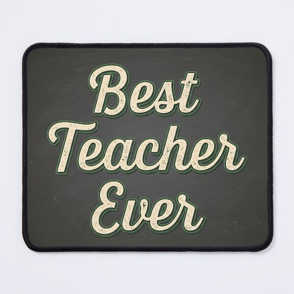 Item preview, Best Teacher Ever Chalkboard Typography designed and sold by Michaelragheb.