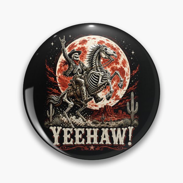 Item preview, Yeehaw Undead Cowboy Under the Blood Moon designed and sold by Victor Shadehorn.