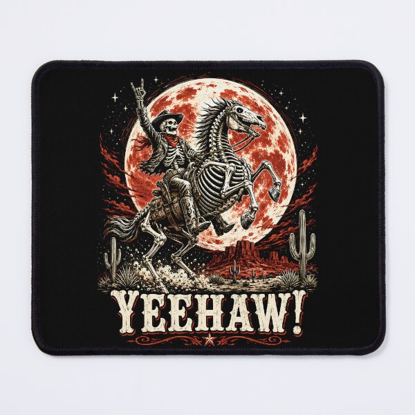 Item preview, Yeehaw Undead Cowboy Under the Blood Moon designed and sold by Victor Shadehorn.