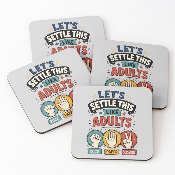 Item preview, Let's Settle This Like Adults | Funny Rock Paper Scissors Game Humor designed and sold by Cree8if.