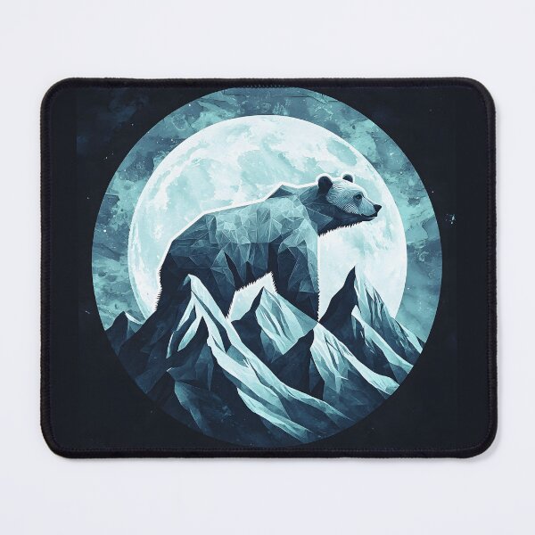 Item preview, 3d Render Of Geometric Bear Mountain Digital designed and sold by Checho30.