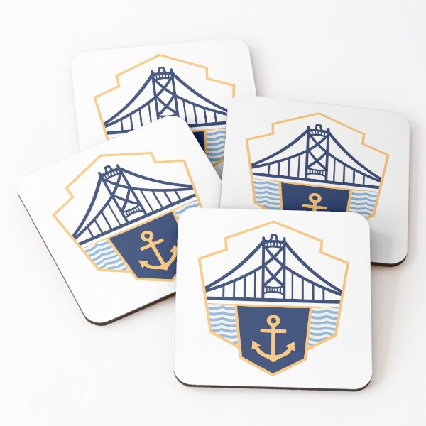 Item preview, Coastal Bridge Sports Emblem Art designed and sold by Kune Club.