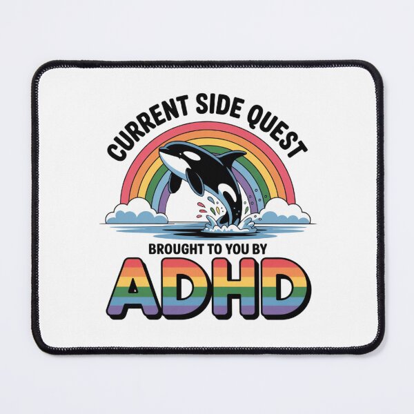 Item preview, Neurodivergent Side Quest ADHD designed and sold by butterflies-new.