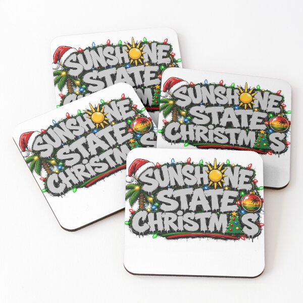 Item preview, Sunshine State Christmas Graffiti Holiday Design designed and sold by ButterflyHolly Resource.