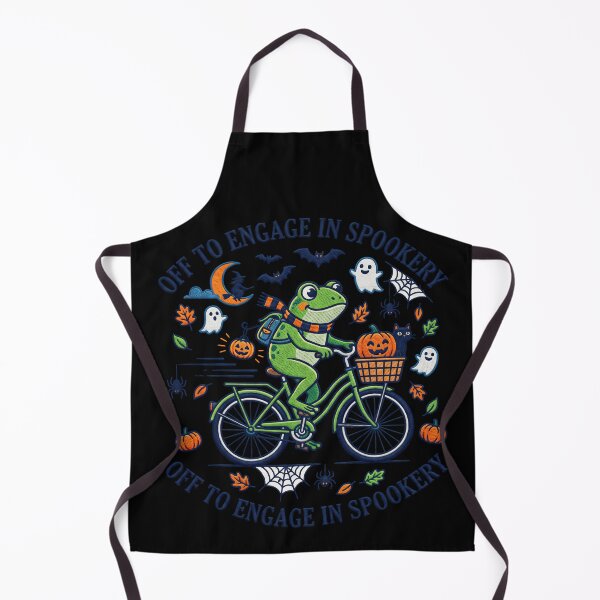 Item preview,   Spookery Frog Riding Bike Halloween designed and sold by TeeARTHY.