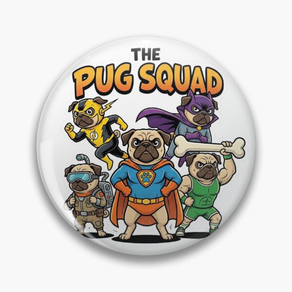 Item preview, Pug Team Pugvengers designed and sold by StickersMaker4U.