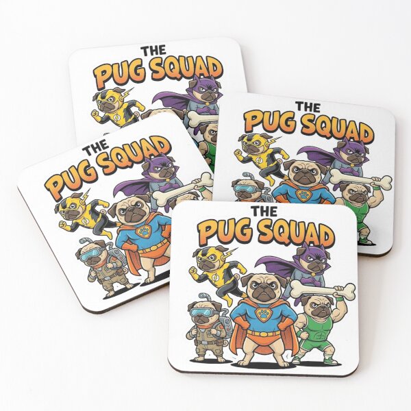 Item preview, Pug Team Pugvengers designed and sold by StickersMaker4U.
