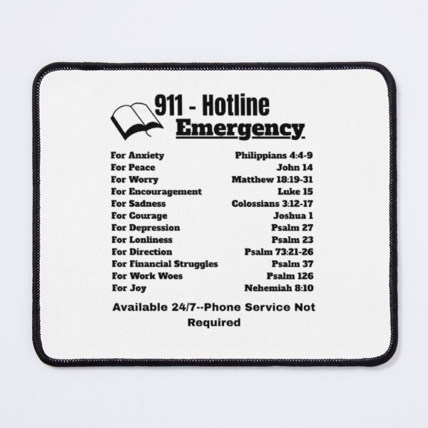 Item preview, 911 Emergency Hotline Scriptures designed and sold by tellit24seven.
