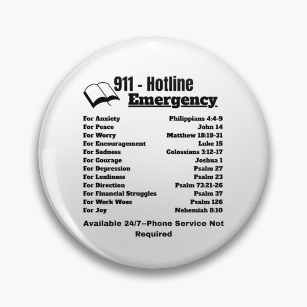 Item preview, 911 Emergency Hotline Scriptures designed and sold by tellit24seven.