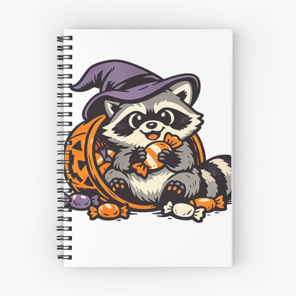 Item preview, Sneaky Trash Panda Raccoon Stealing Halloween Candy designed and sold by eignvalue.
