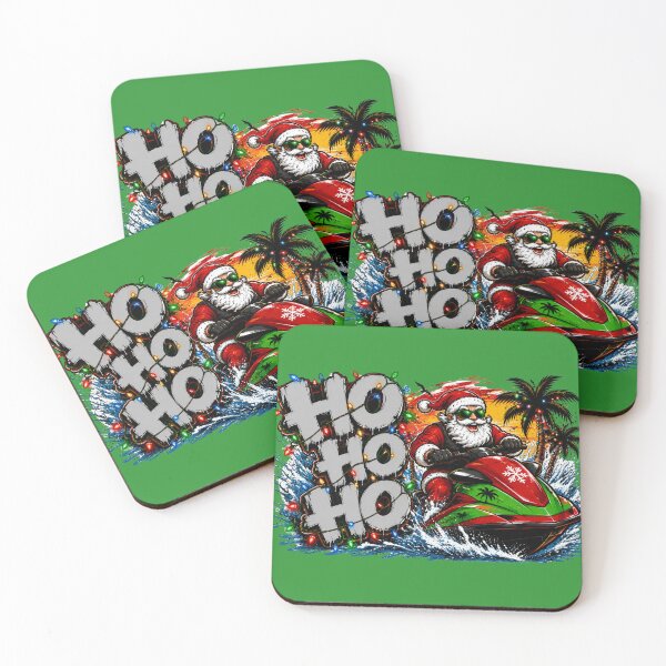 Item preview, Ho Ho Ho Santa Jet Ski Florida Christmas designed and sold by ButterflyHolly Resource.