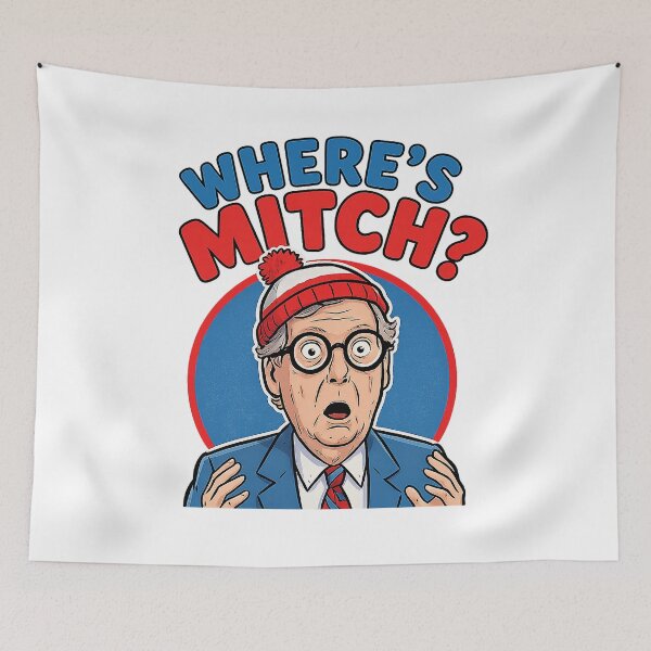 Item preview, Where's Mitch? Political Parody designed and sold by Occupy Threads.