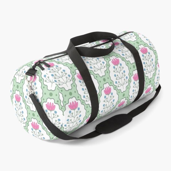 Item preview, Folk floral framed green dotted designed and sold by ArtFanatic97.