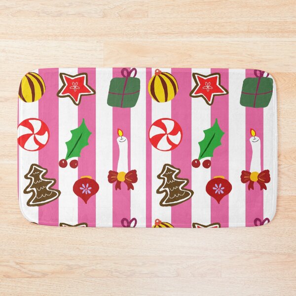 Item preview, Rich Pink Stripes Merry Christmas Cookies and Ornaments designed and sold by Designs by Sara Felton.