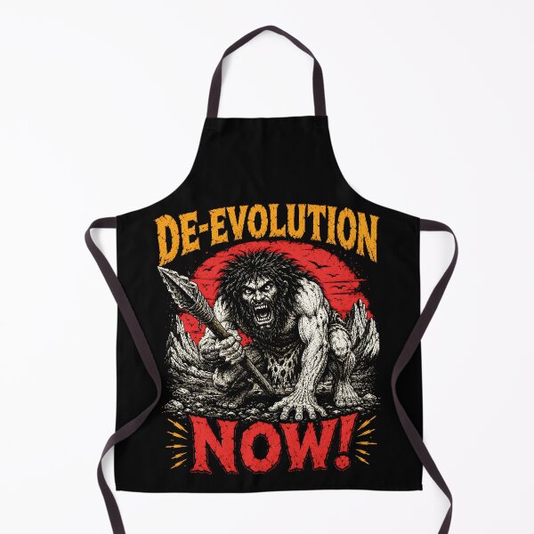 Item preview, De-Evolution Now Primitive Caveman Revolt designed and sold by Victor Shadehorn.
