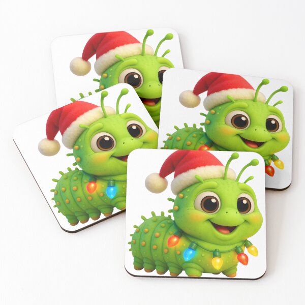 Item preview, Christmas Luna Moth Caterpillar designed and sold by Sillytoe.