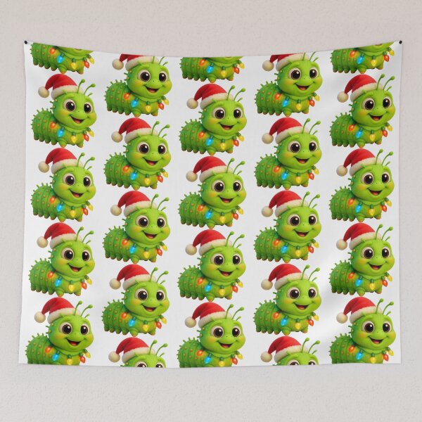 Item preview, Christmas Luna Moth Caterpillar designed and sold by Sillytoe.