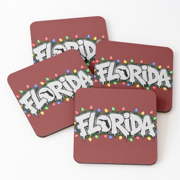Item preview, Florida Christmas Lights Graffiti Design designed and sold by ButterflyHolly Resource.