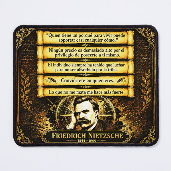 Item preview, Friedrich Nietzsche Retrato y Frases Célebres de Filosofía designed and sold by Alchemy Forge.