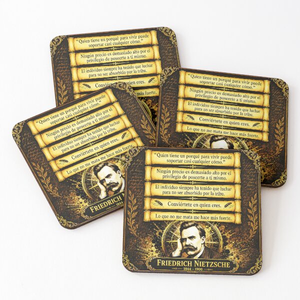 Item preview, Friedrich Nietzsche Retrato y Frases Célebres de Filosofía designed and sold by Alchemy Forge.