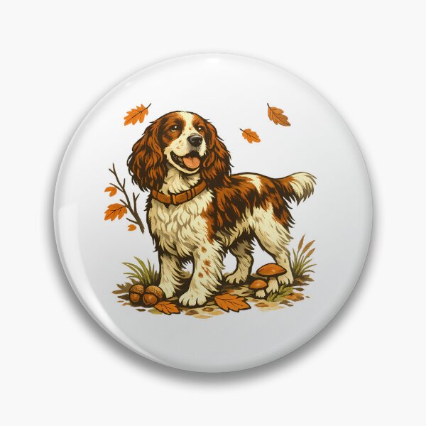 Item preview, Autumn walk through the forest with a spaniel designed and sold by Daily Quirk.