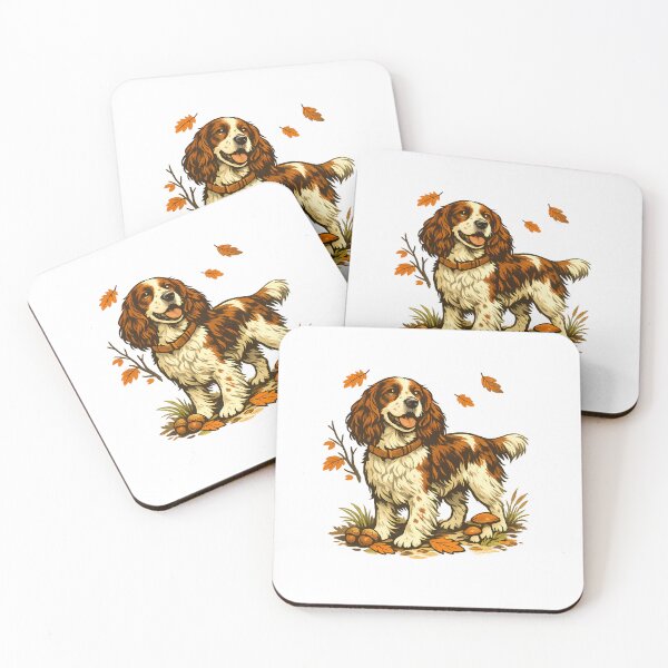 Item preview, Autumn walk through the forest with a spaniel designed and sold by Daily Quirk.