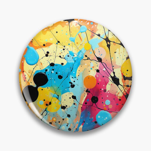 Item preview, Abstract Splatter Painting In Red, Yellow, And Blue designed and sold by DEC02.