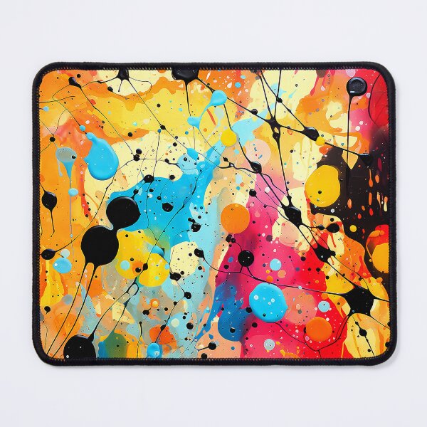 Item preview, Abstract Splatter Painting In Red, Yellow, And Blue designed and sold by DEC02.