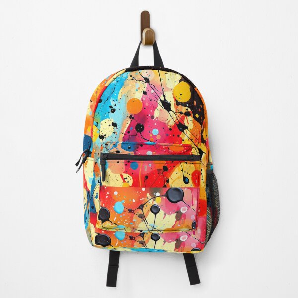 Item preview, Abstract Splatter Painting In Red, Yellow, And Blue designed and sold by DEC02.