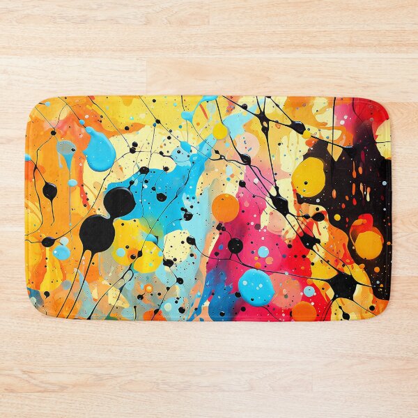 Item preview, Abstract Splatter Painting In Red, Yellow, And Blue designed and sold by DEC02.