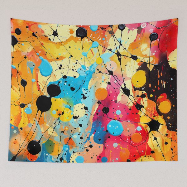 Item preview, Abstract Splatter Painting In Red, Yellow, And Blue designed and sold by DEC02.