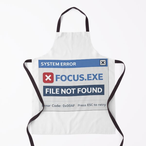 Item preview, Focus.exe File Not Found – Mental Focus Error designed and sold by Mad Factory Designs.