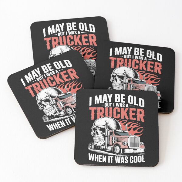 Item preview, Copy of I May Be Old But I Was A Trucker When It Was Cool Classic Semi Truck Vintage designed and sold by MizoX7.