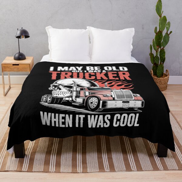 Item preview, Copy of I May Be Old But I Was A Trucker When It Was Cool Classic Semi Truck Vintage designed and sold by MizoX7.