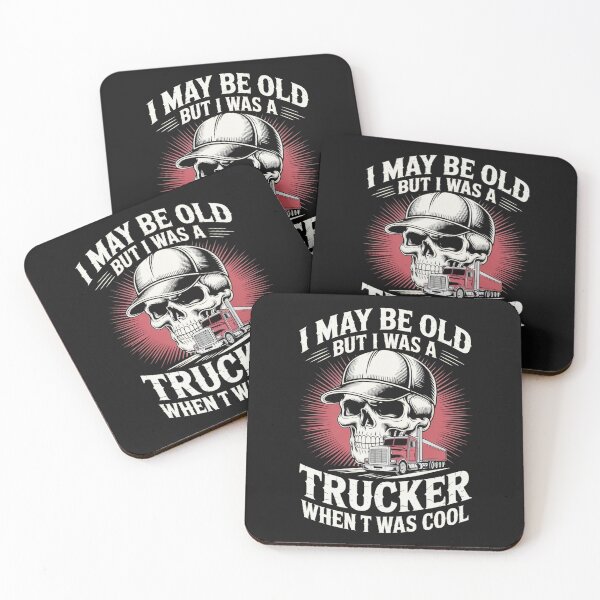 Item preview, Copy of I May Be Old But I Was A Trucker When It Was Cool Classic Semi Truck Vintage designed and sold by MizoX7.