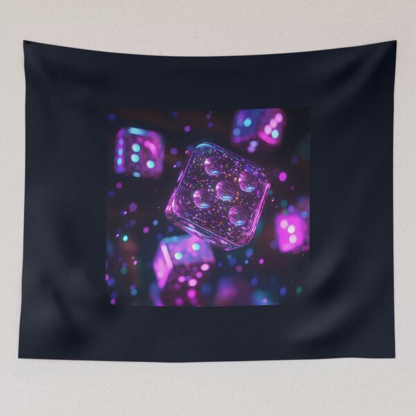 Item preview, 3d Render Of Glowing Game Dice Digital designed and sold by Checho30.