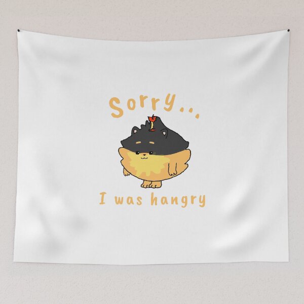Item preview, Sorry, I was hangry | Apple Pomeranian designed and sold by Pompompom-store.