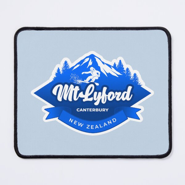Item preview, Mt Lyford ski field, Canterbury in Blue designed and sold by MY NEW ZEALAND.
