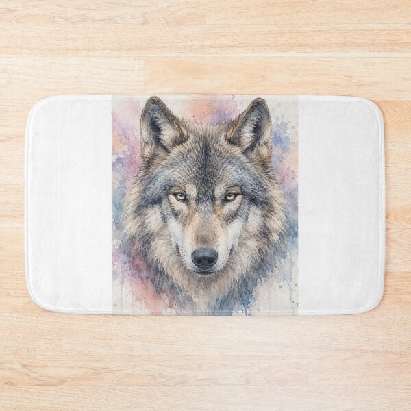Item preview, pastel watercolour wolf designed and sold by ShadesofHappy.
