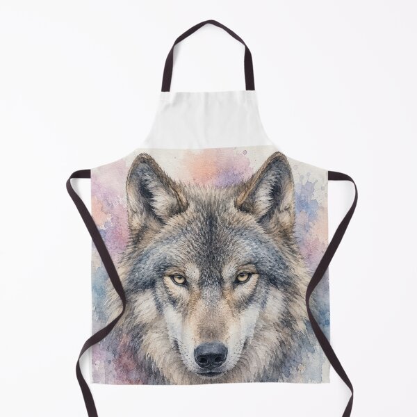 Item preview, pastel watercolour wolf designed and sold by ShadesofHappy.