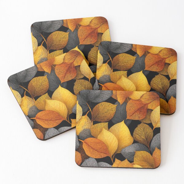 Item preview, Golden Autumn And Orange Leaves Textured Organic Art  designed and sold by DEC02.