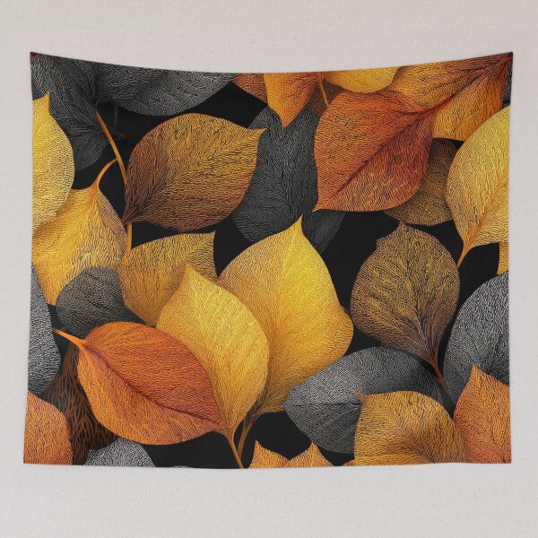 Item preview, Golden Autumn And Orange Leaves Textured Organic Art  designed and sold by DEC02.