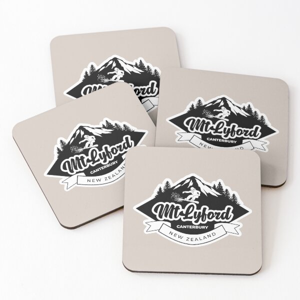 Item preview, Mt Lyford ski field, Canterbury in Black designed and sold by MY NEW ZEALAND.