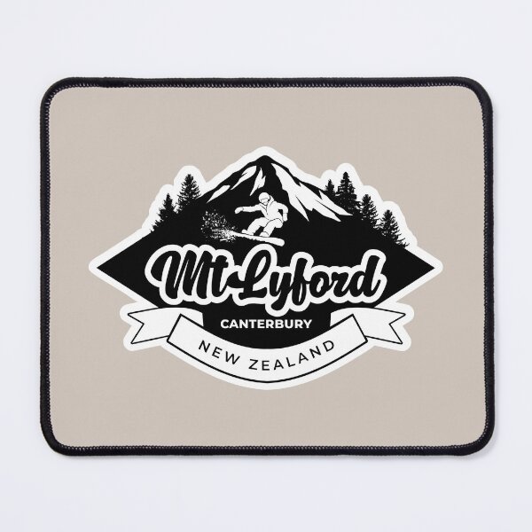 Item preview, Mt Lyford ski field, Canterbury in Black designed and sold by MY NEW ZEALAND.